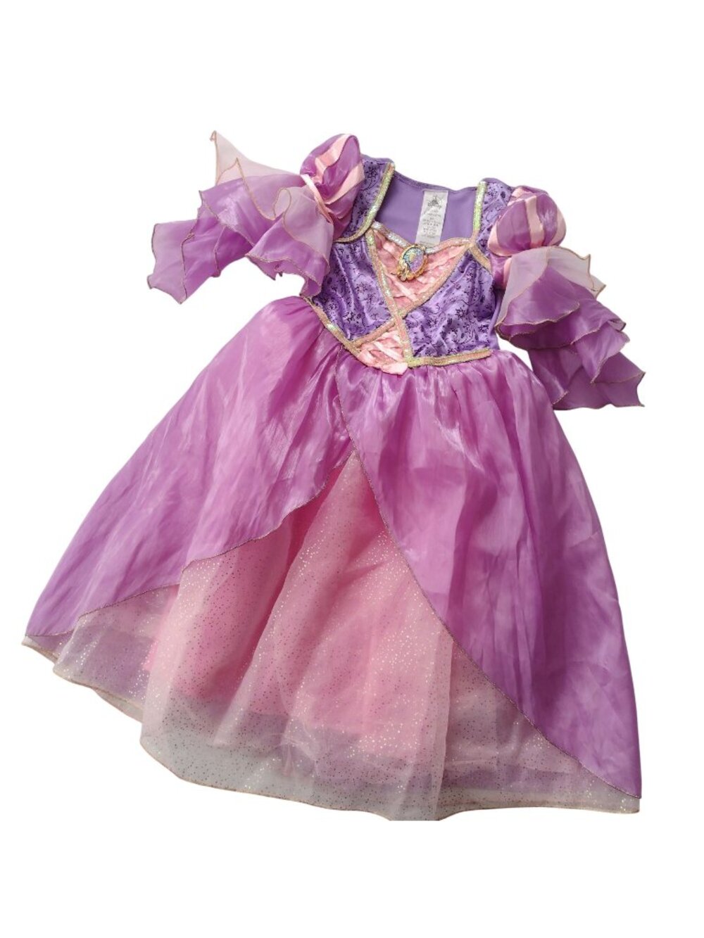 Disney Rapunzel Castle Collection Costume 5/6 Pink Purple Princess Tangled Dress